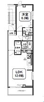 愛知県名古屋市瑞穂区鍵田町１丁目（賃貸マンション1LDK・3階・44.06㎡） その2