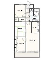 愛知県名古屋市天白区植田西２丁目（賃貸マンション3LDK・4階・69.78㎡） その2