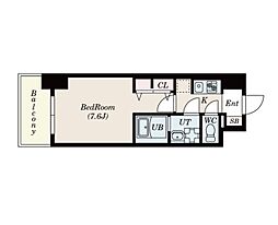 S-RESIDENCE桜本町awesome 14階1Kの間取り