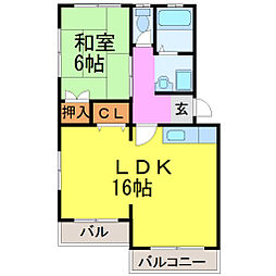 間取図画像 1LDK