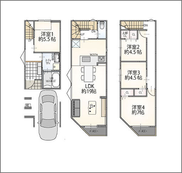 間取りを拡大表示
