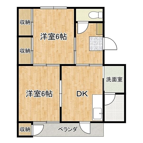 生野ビル 401｜茨城県水戸市五軒町2丁目(賃貸マンション1LDK・4階・42.15㎡)の写真 その2