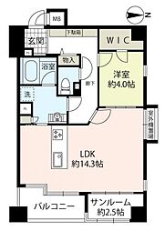 パラツィーナセシリア天満 1LDKの間取図画像