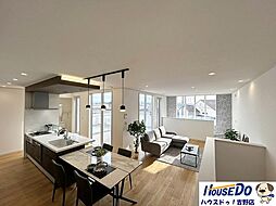 中古戸建　姶良市加治木町木田　未入居　桜島眺望可 2LDKのリビング/ダイニング