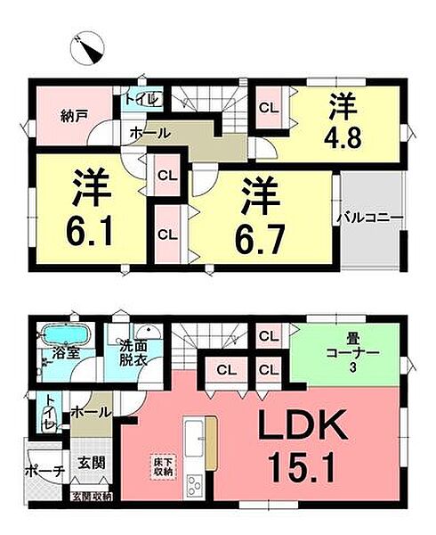 間取りを拡大表示