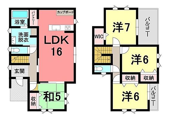 間取り 中古戸建　隼人町真孝　3号棟