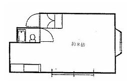 マンション・田島 ワンルームの間取図画像