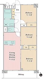 間取図画像 3LDK