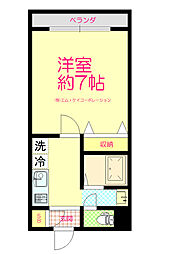 丹木田口ビル 1Kの間取図画像