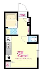 (仮称)アトリアコート6 ワンルームの間取図画像