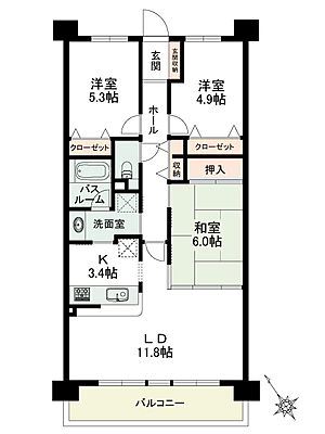 間取り ベルクレール御殿場 3階/305