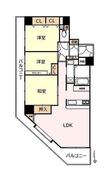 間取りを拡大表示