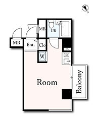 メインステージ西葛西 ワンルームの間取図画像