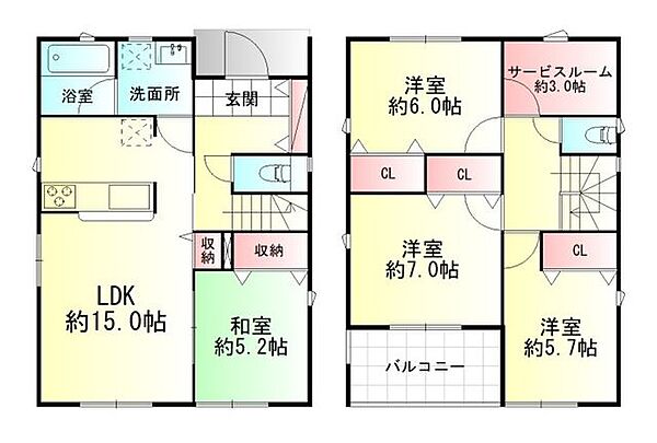 間取りを拡大表示