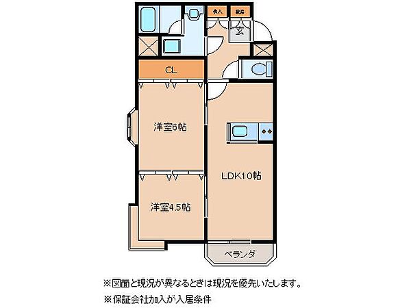 グランブルー 401｜茨城県つくば市松代１丁目(賃貸マンション2LDK・4階・54.00㎡)の写真 その2