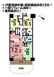 ライオンズガーデン三河安城第3 3LDKの間取図画像