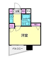 パレ・ドールアイディ大森 ワンルームの間取図画像
