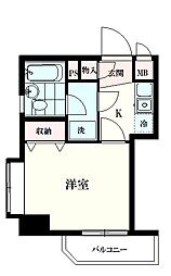 ライオンズマンション鵜の木駅前 1Kの間取図画像