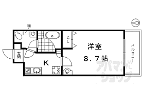 京都府京都市東山区妙法院前側町（賃貸マンション1K・2階・26.79㎡） その2