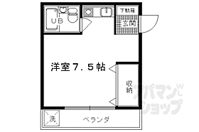 京都府京都市右京区西院西高田町（賃貸マンション1R・4階・17.87㎡） その2