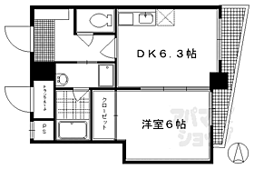 京都府京都市上京区千本通出水下ル十四軒町（賃貸マンション1DK・9階・33.60㎡） その2