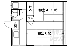 京都府京都市右京区鳴滝嵯峨園町（賃貸アパート2K・2階・31.00㎡） その2