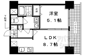 京都府京都市下京区高辻通烏丸西入小島町（賃貸マンション1LDK・5階・33.21㎡） その2