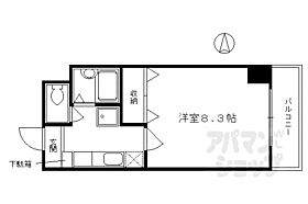 京都府京都市下京区四条通油小路東入傘鉾町（賃貸マンション1K・2階・24.26㎡） その2