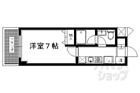 京都府京都市左京区下鴨梁田町（賃貸マンション1K・4階・18.81㎡） その2