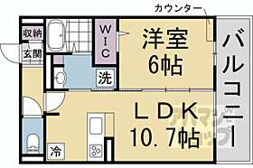 京都府京都市右京区西京極殿田町（賃貸アパート1LDK・3階・39.77㎡） その2