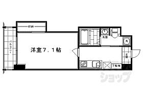 京都府京都市下京区寺町通綾小路下る中之町（賃貸マンション1K・6階・25.26㎡） その2