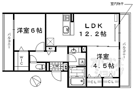 京都府京都市南区久世大築町（賃貸アパート2LDK・3階・56.49㎡） その2