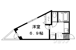 スペシャリー丸太町 1Kの間取図画像