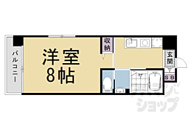 京都府京都市右京区西院西寿町（賃貸マンション1K・6階・25.25㎡） その2