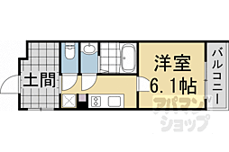 ＳＴＡＮＤＺ金閣寺前 2階1Kの間取り