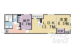 京都市営烏丸線 四条駅 徒歩11分の賃貸マンション 3階1SLDKの間取り