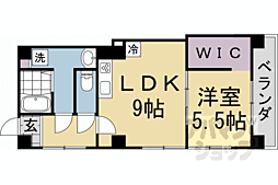 マンションパール 4階1LDKの間取り
