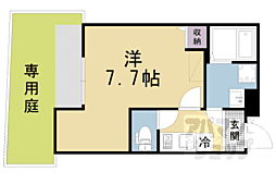 グラン京都西陣 105 1階1Kの間取り