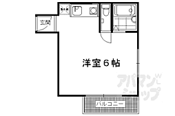 京阪本線 清水五条駅 徒歩3分の賃貸マンション 5階ワンルームの間取り