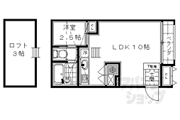 Ｐａｒｋ　Ｓｉｄｅ　Ｍｉｂｕ 3階1LDKの間取り