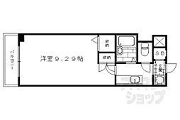 JR東海道・山陽本線 京都駅 徒歩9分の賃貸マンション 3階1Kの間取り
