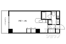 JR東海道・山陽本線 京都駅 徒歩5分の賃貸マンション 4階1Kの間取り