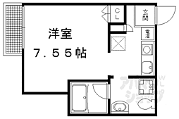 ＴＡＣ16 2階1Kの間取り