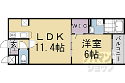 アーバンコート堀川西 1LDKの間取図画像