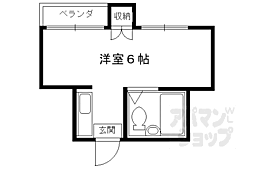 第28長栄四条ＳＫハイツ 2階1Kの間取り