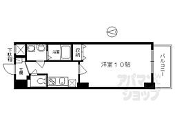 ＶＩＬＬＡ　ＭＡＲＹ五条 4階1Kの間取り