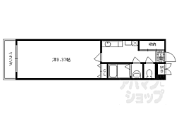 JR東海道・山陽本線 京都駅 徒歩10分の賃貸マンション 1階1Kの間取り