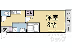 仮称）西ノ京東月光町新築マンション 1階1Kの間取り