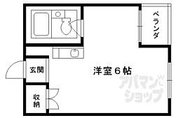 ＡＢＬＥ創久二人司 2階1Kの間取り