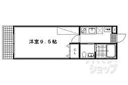 スクウェアワン 1階1Kの間取り